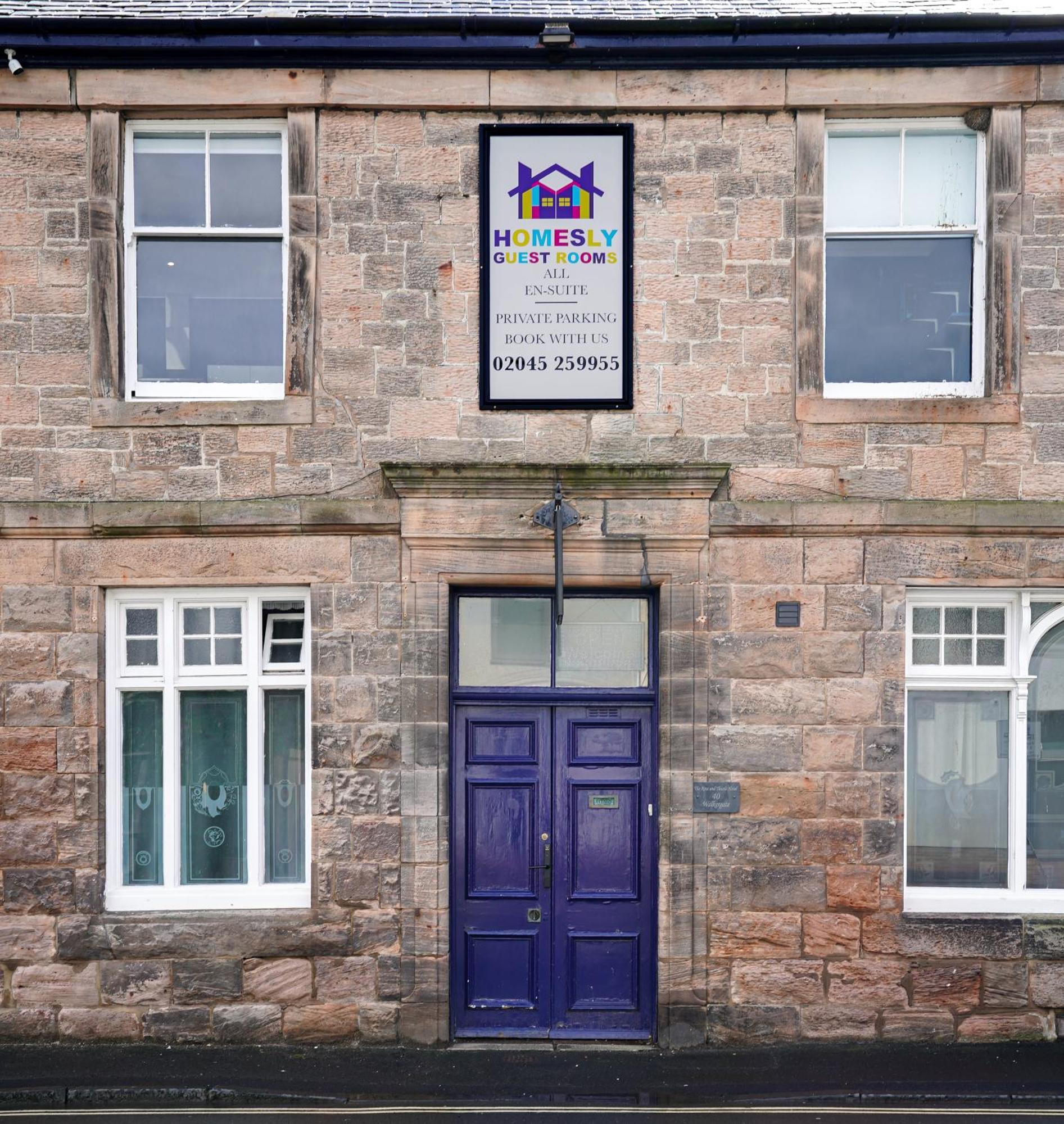 Homesly Guest Rooms, Comfortable En-Suite Guest Rooms With Free Parking And Self Check-In Berwick-upon-Tweed Exterior foto